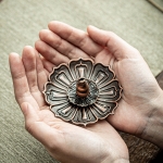 【禅意香道】红铜莲花香插