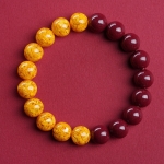 朱砂雄黄调和手串 10mm珠径