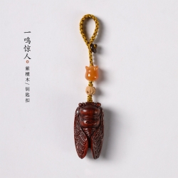 紫檀蝉一鸣惊人挂饰