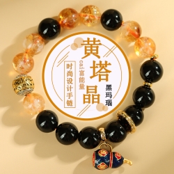 招财葫芦彩珠手链
