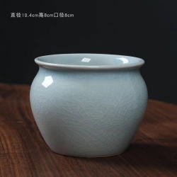 陶瓷哥窑开片水培小花盆