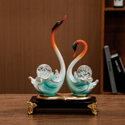 天鹅摆件