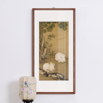 【开光镇宅风水画】梧桐双兔图（生肖羊狗猪必选）