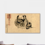 【开光镇宅风水画】二祖调心图（生肖马狗猪必备）