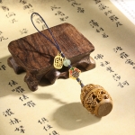 【平安纳福】聚宝盆镂空香囊挂件