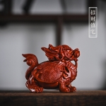 【招财镇宅】血檀木龙龟小摆件