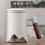 【东方禅意】釉画彩手绘陶瓷茶杯