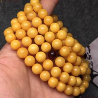 *品 鸡油黄 蜜蜡  108佛珠