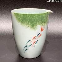【当代手作】彩绘鱼纹公道杯