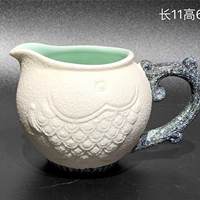 【当代手作】贴塑鱼形分茶器