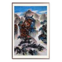 精品大幅   明丽华《山水》