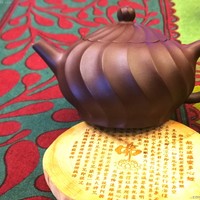 紫砂筋器--钻石一粒珠全手工家藏10年老紫泥