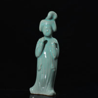 汝瓷 天青釉 侍女