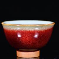 非遗匠作 钧瓷 红釉主人杯