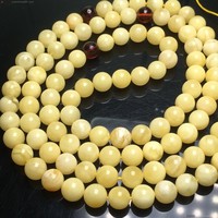 顶级 满蜜白花蜡  佛珠