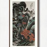 参展作品精致好货 周一鸣《山水》.             