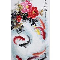 当代潜力收藏画家 张萧贤 《富贵有余》           