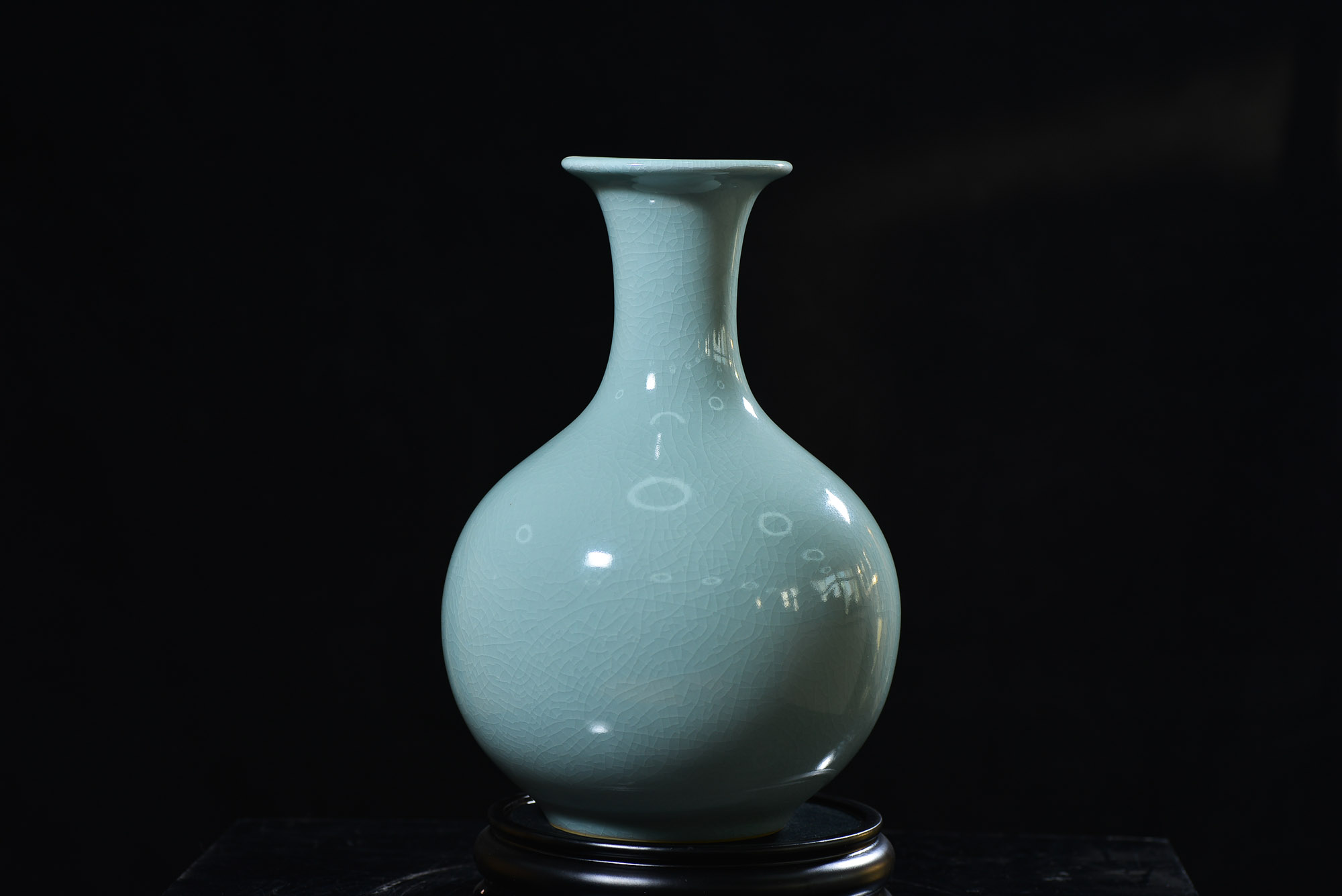 高評価！ 汝瓷粉青釉天球瓶-玄商拍客-拍卖 工芸品