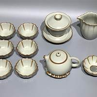 【当代手作】汝窑茶具一套
