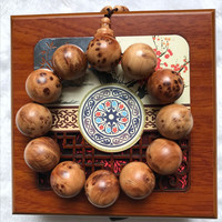 【精品】精美雀眼儿陈化料太行崖柏12珠