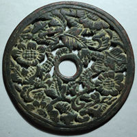 图录号002 镂空花间双龙花钱