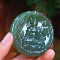 和田玉  观音  挂件