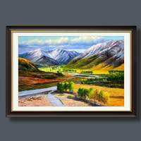 朝鲜油画 梁正孝《风景》                  